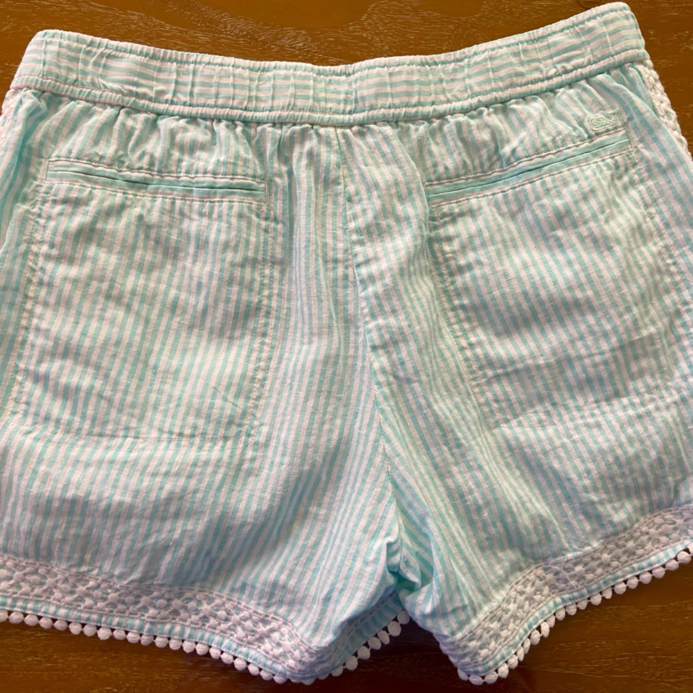 Women’s Vineyard Vines Small Stripe Pull On Shorts. Size Small. 3 1/2 Inseam. - Picture 4 of 7